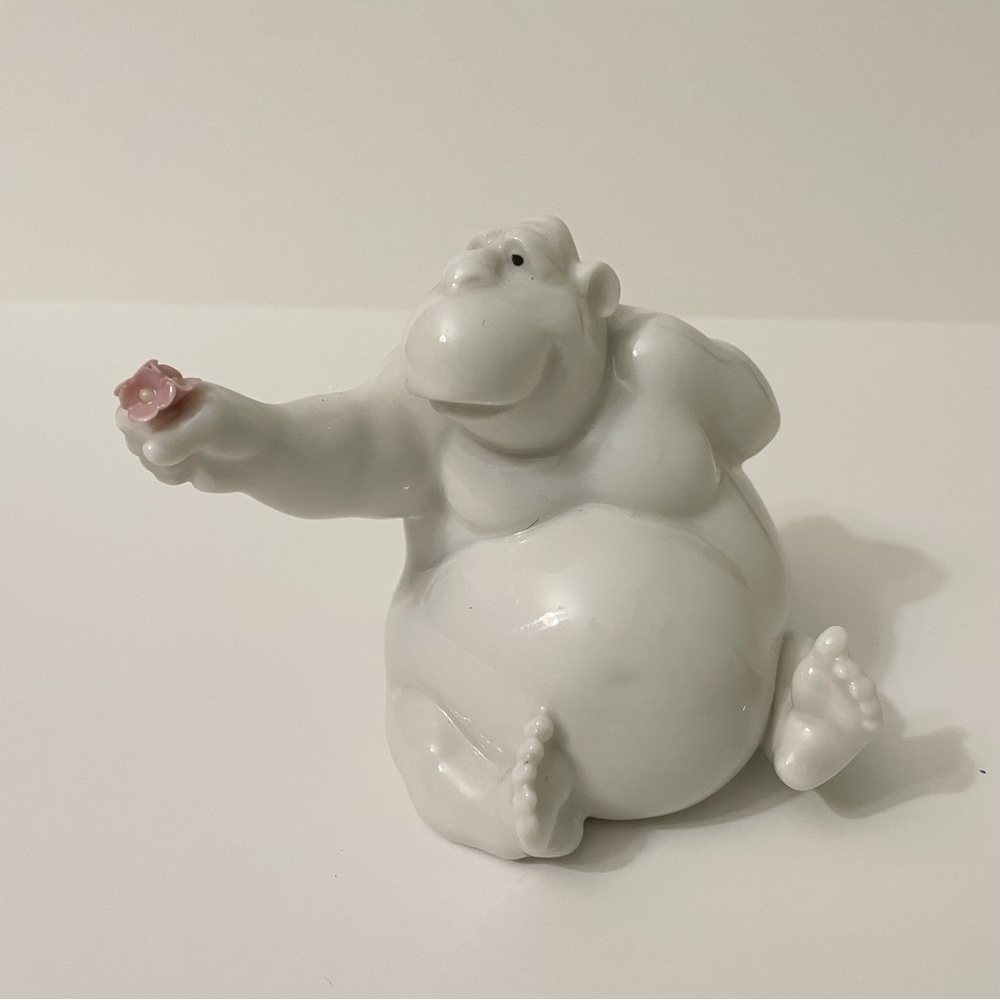Lladro Nao Gorillas Apes As Beautiful As You Figurine